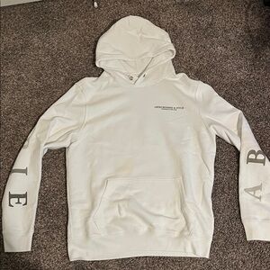 Abercrombie & Fitch Cream Logo Hoodie